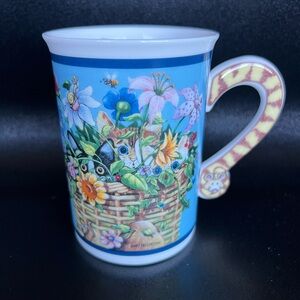 Danbury Mint Gary Patterson Hide and Seek Cat Mug
